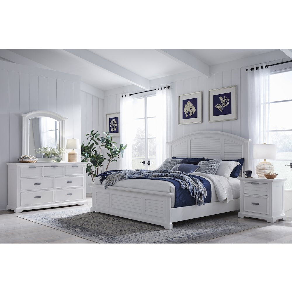 Heritage Coast 4pc Bedroom Set – Queen Bed – Coastal White