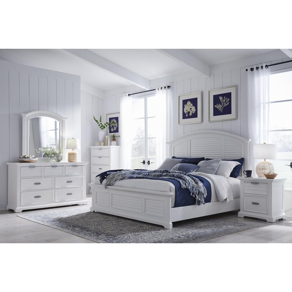 Heritage Coast 5pc Bedroom Set – Queen Bed – Coastal White