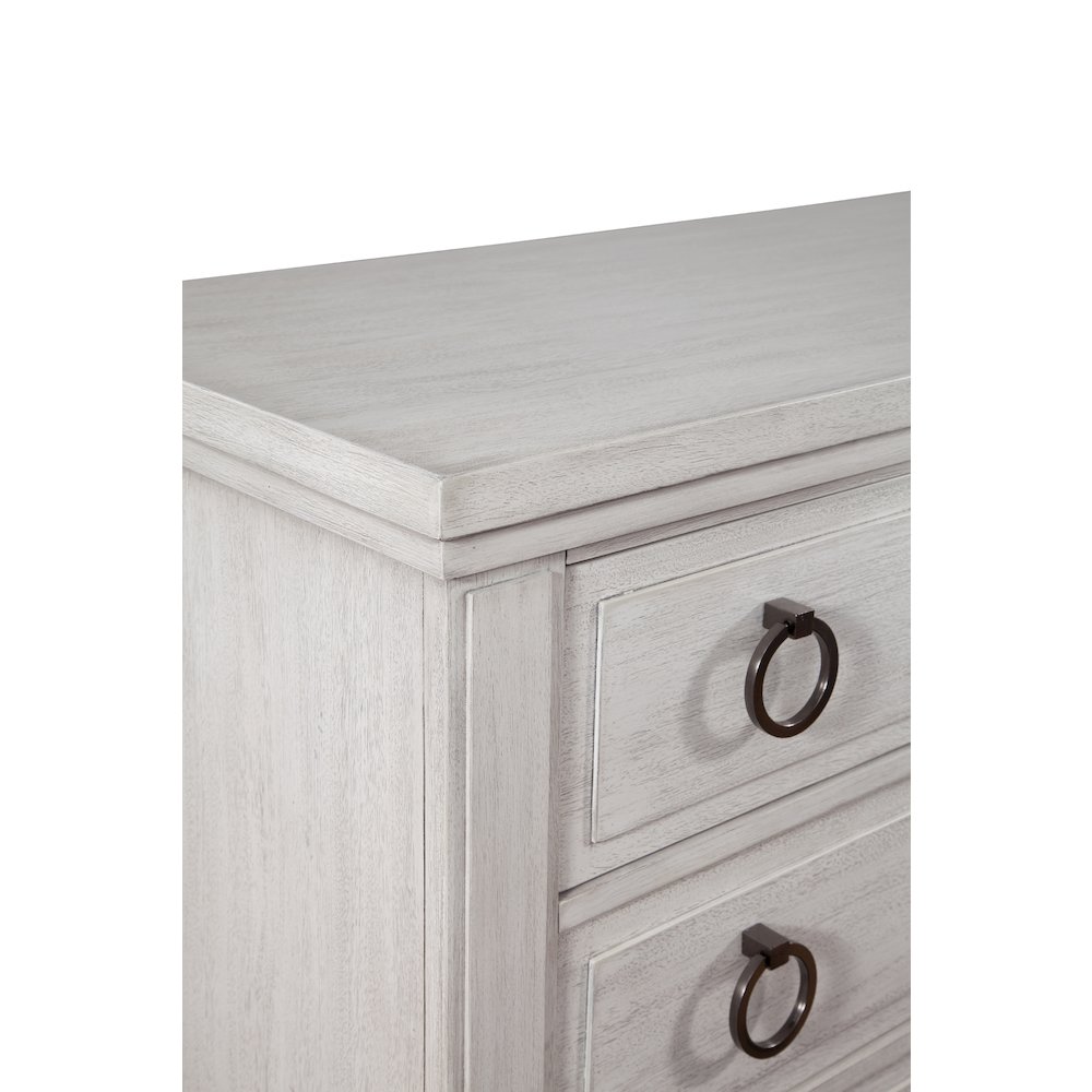 Salter Path 5-Drawer Chest – White Grain