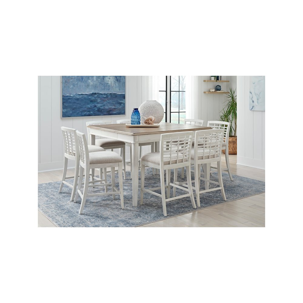 Beach Comber 7 Piece Dining Set – Counter Height table & 6 Counter Chairs