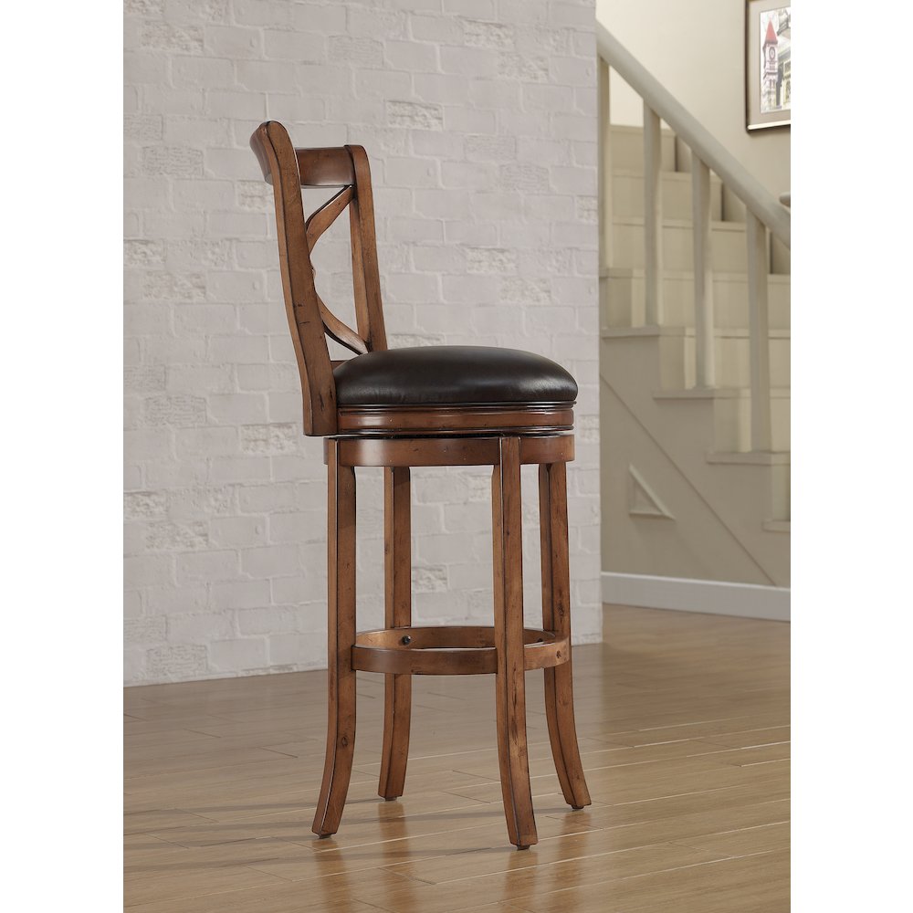 Provence 34″ Swivel Stool – Light Oak