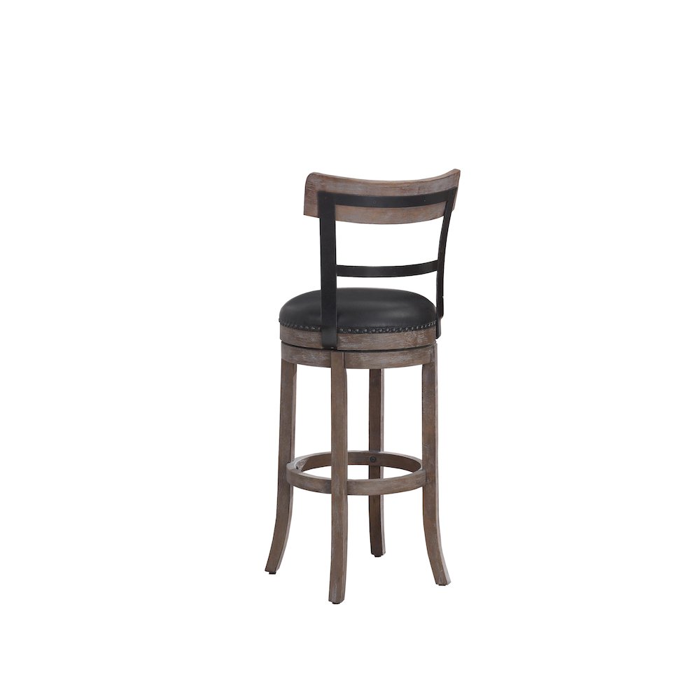 Taranto 30″ Bar Swivel Stool – Washed Brown