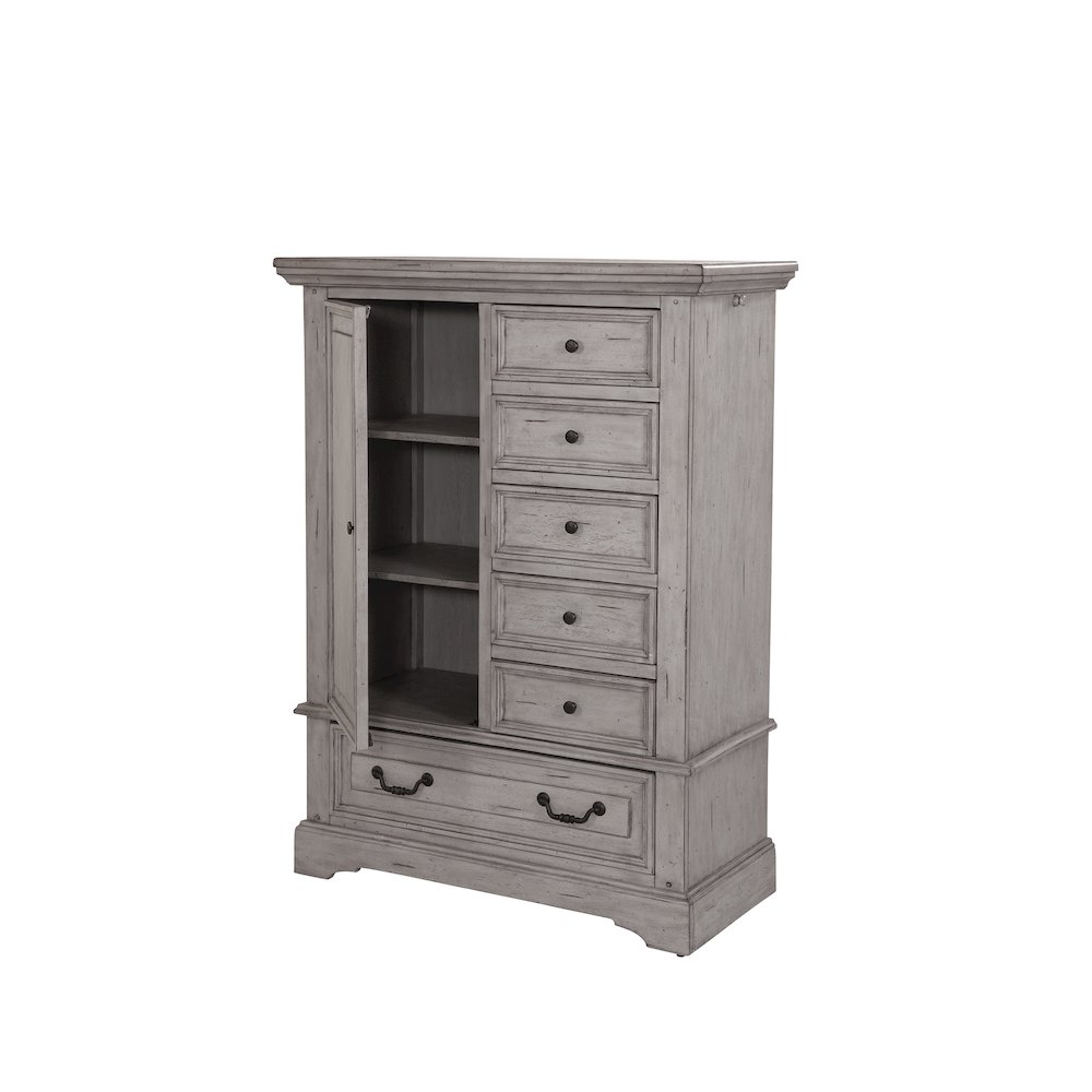 Stonebrook Gentleman’s Chest – Light Distressed Antique Gray