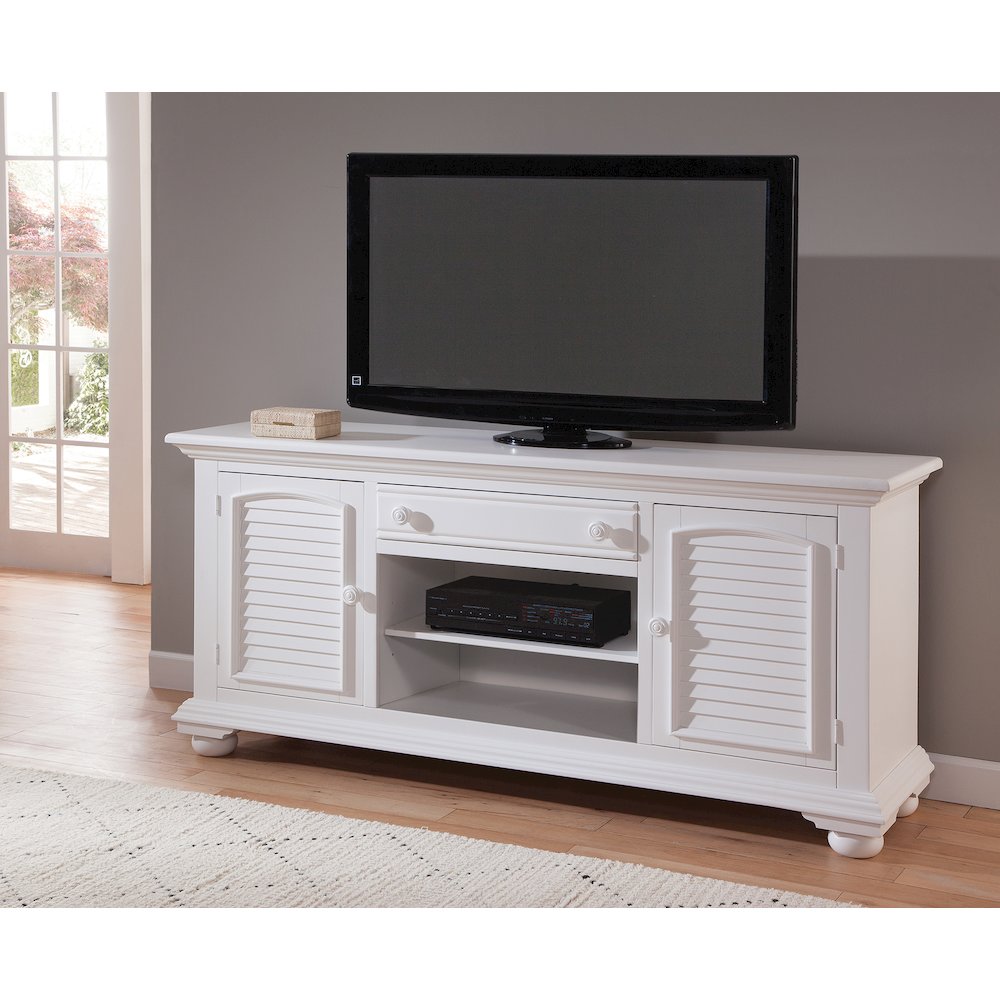 Cottage Traditions 72″ Entertainment Console – White Cottage