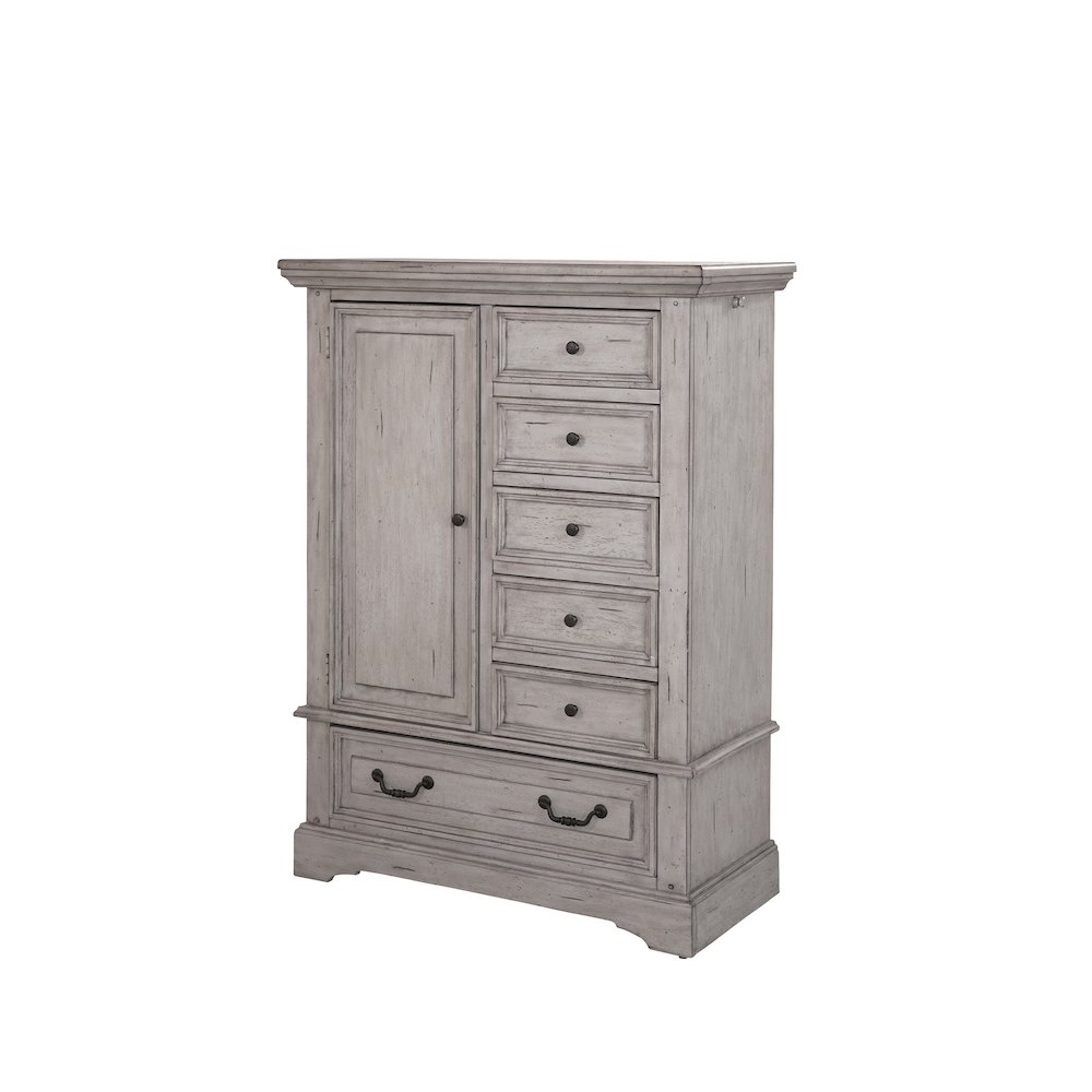 Stonebrook Gentleman’s Chest – Light Distressed Antique Gray