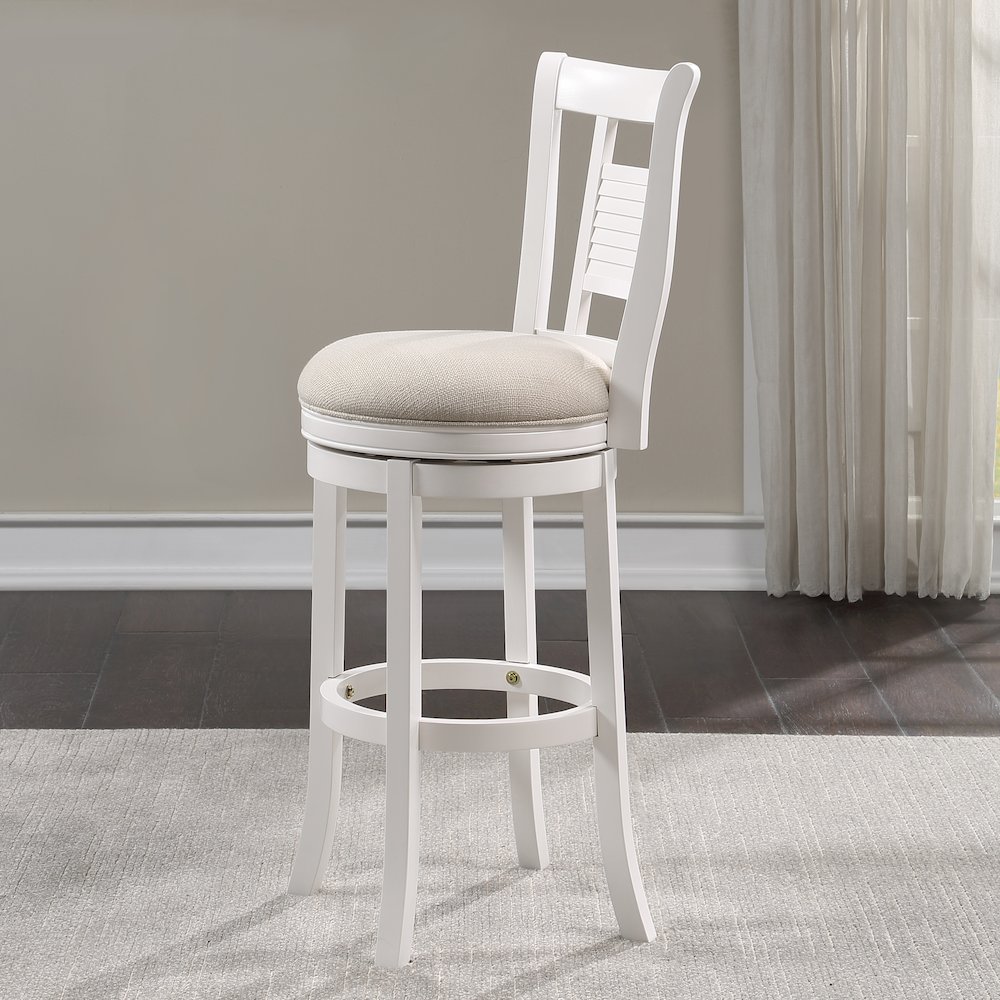 Palmer 30″ Swivel Stool – Antique White