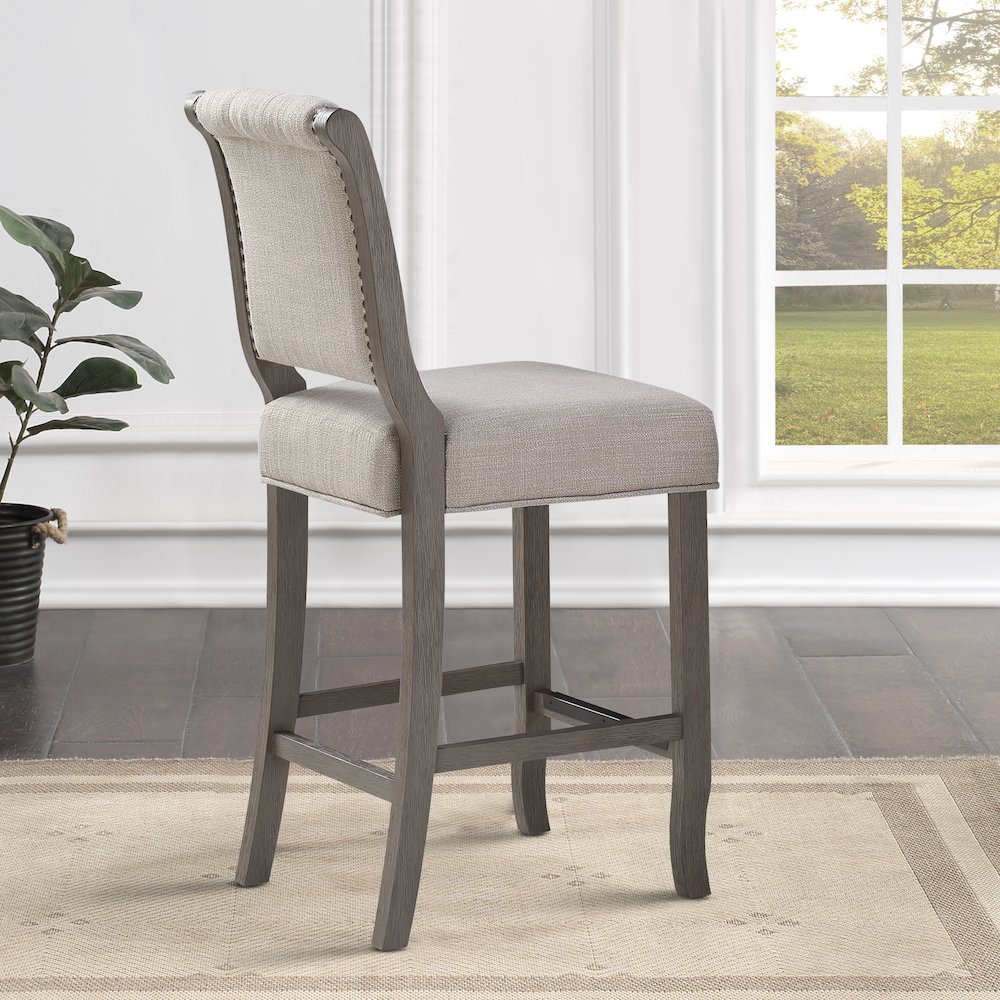 Luxe 26″ Stool – Gray