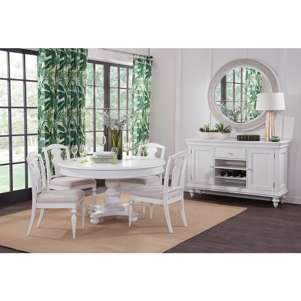 Rodanthe Dining Splat Back Side Chair – Set of 2 – Dove White