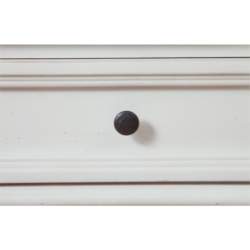 Stonebrook 5-Drawer Chest – Distressed Antique White