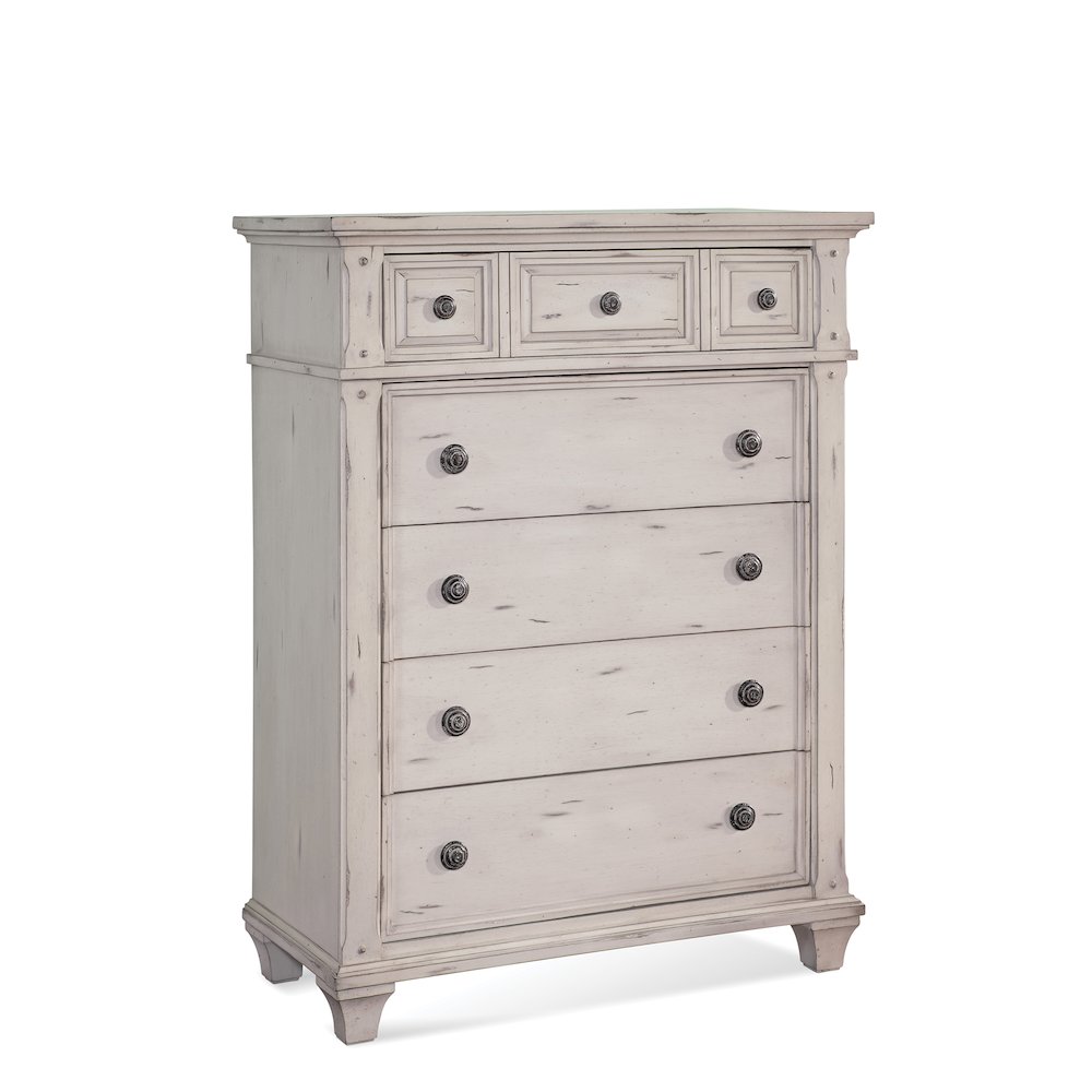 Sedona 5-Drawer Chest – Cobblestone White