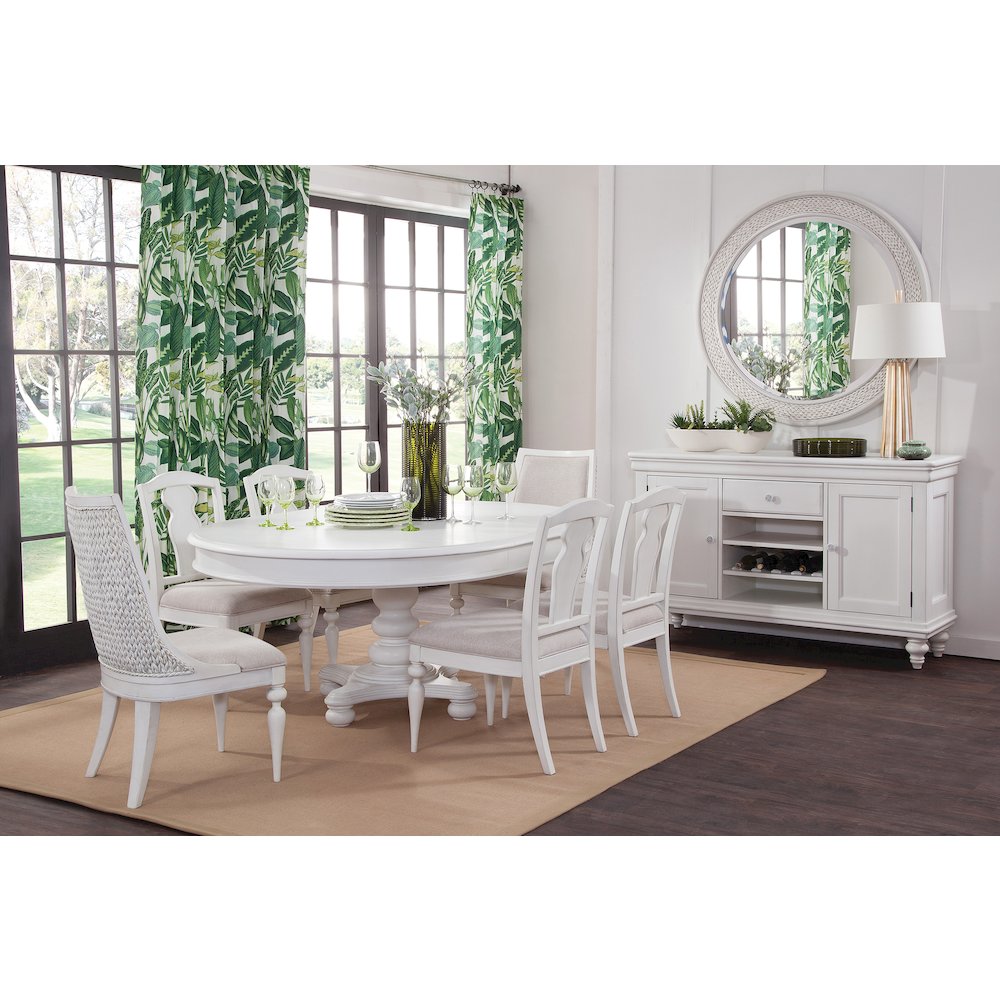 Rodanthe Dining Splat Back Side Chair – Set of 2 – Dove White