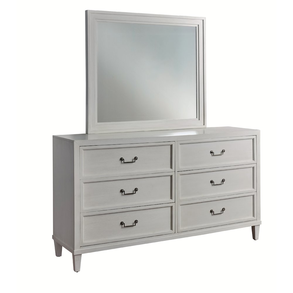 Dunescape Dresser with Mirror – White