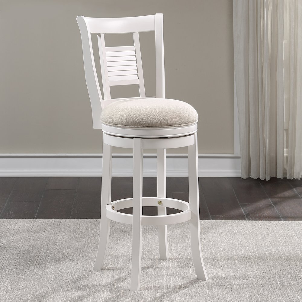 Palmer 30″ Swivel Stool – Antique White