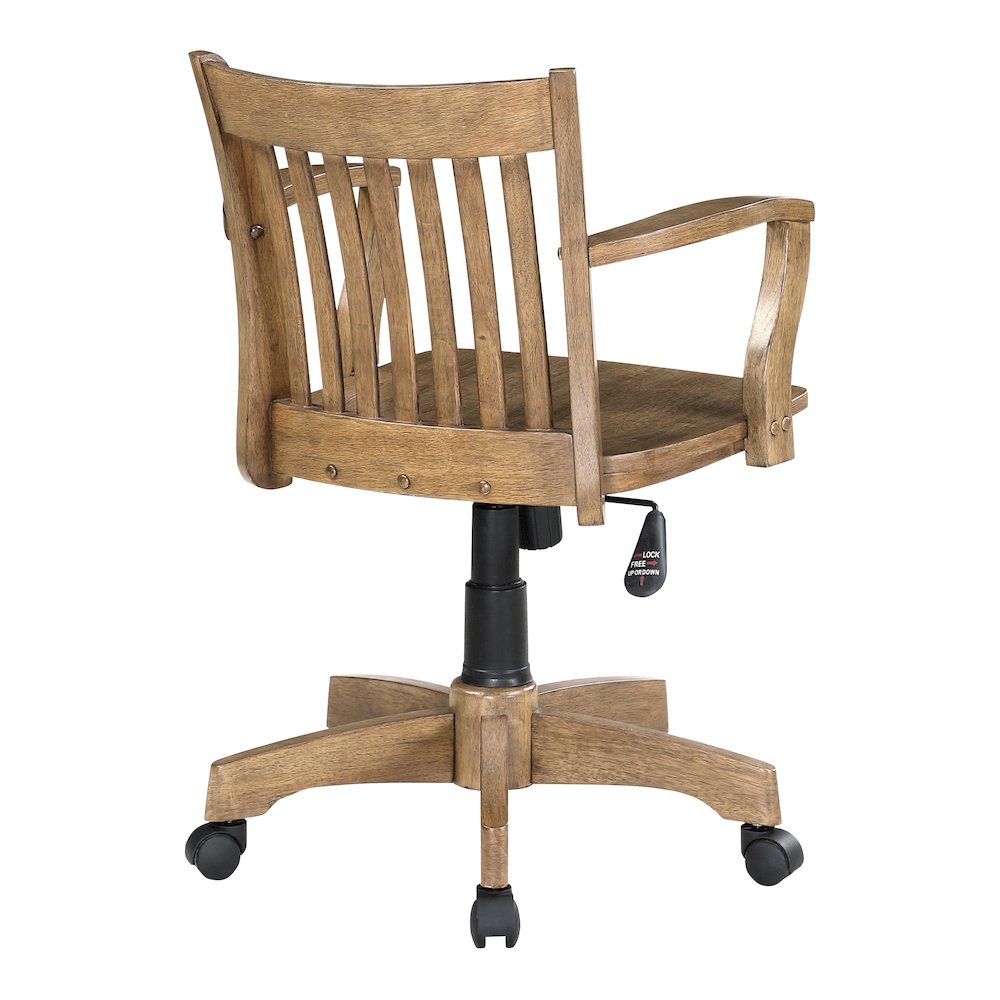 Deluxe Wood Banker’s Chair