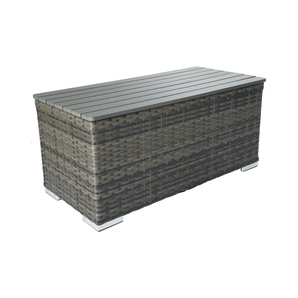 Baily All Weather Wicker 4 Piece Love Seat Set with Sunbrella Cushions