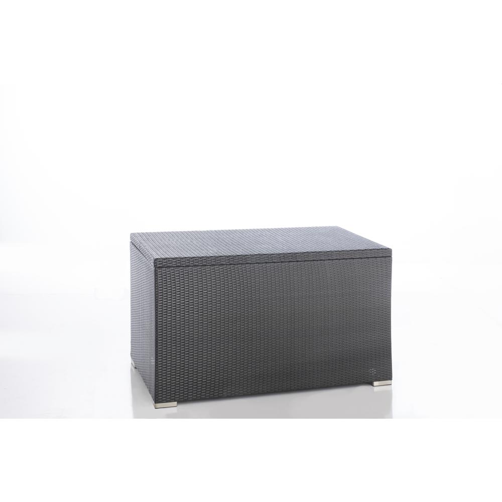 Medium Sicuro Wicker Cushion Storage Box w/ hydraulic lid