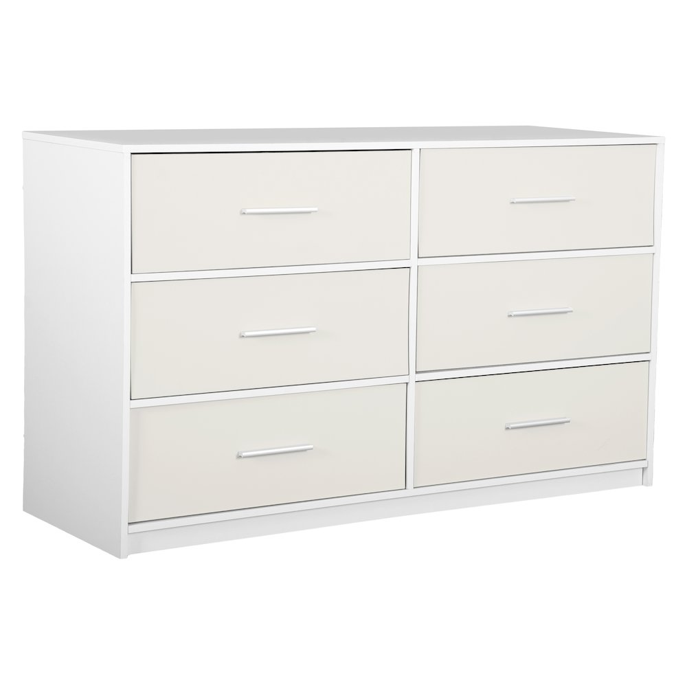 6-Drawer Dresser with Large Fabric Drawers