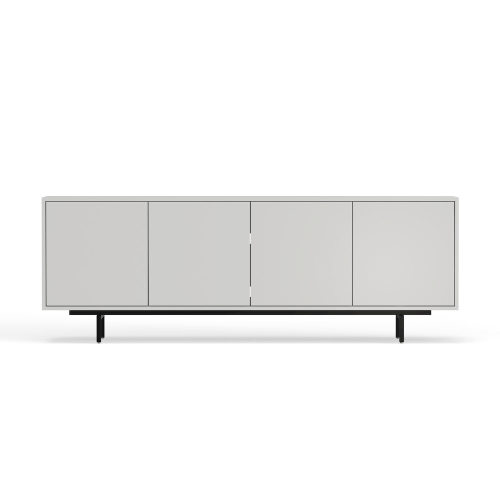 Graysen White Laminate 4 Door TV Console