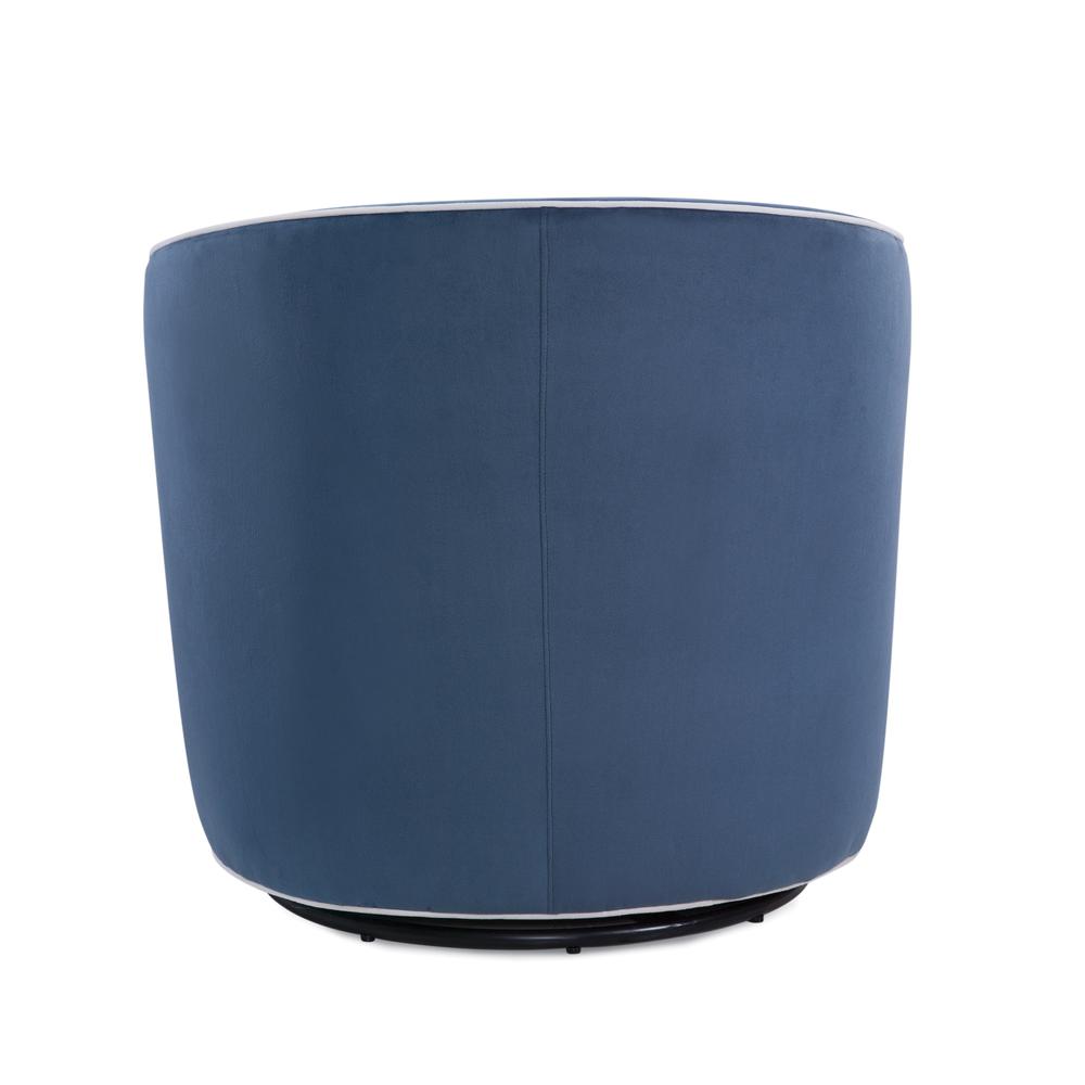 Keely Blue Swivel Chair