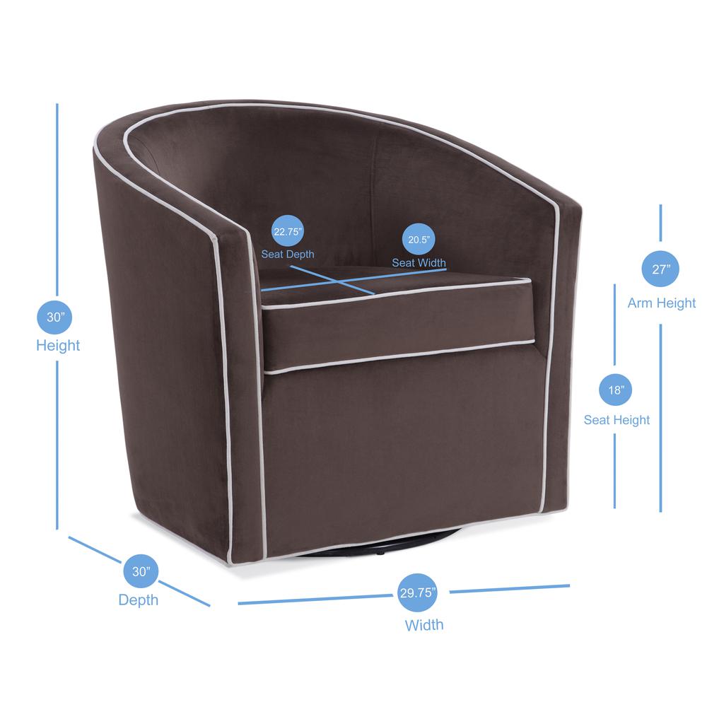 Keely Maple Brown Swivel Chair