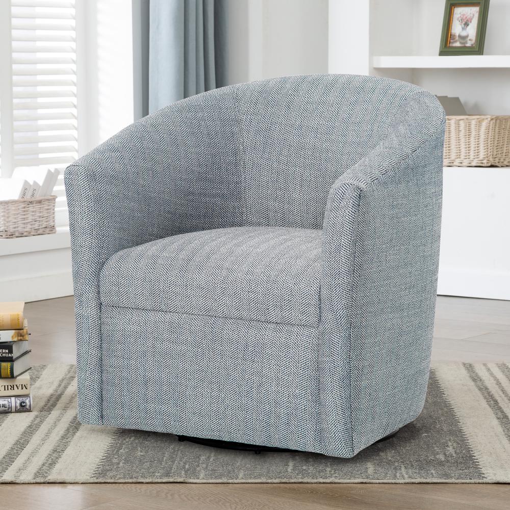 Lynton Swivel Chair – Indigo