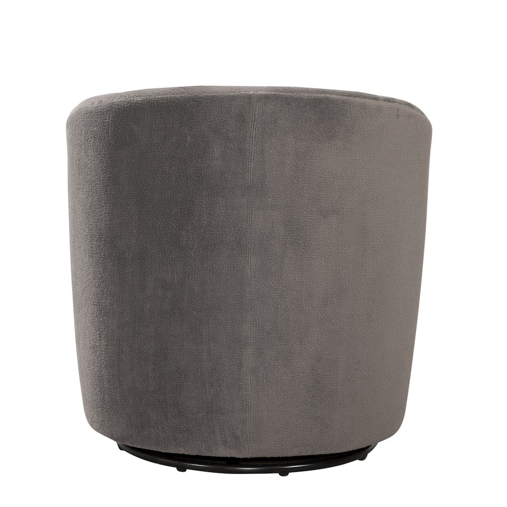Odessa Barrel Style Swivel Accent chair in Performance Fabric