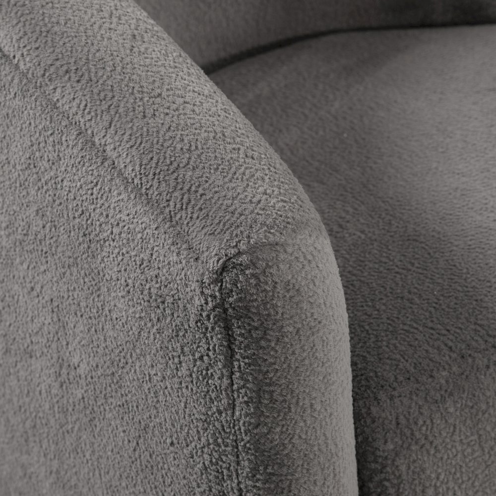 Odessa Barrel Style Swivel Accent chair in Performance Fabric