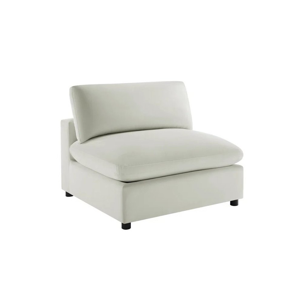 Casella Armless Slipper Chair – Beige