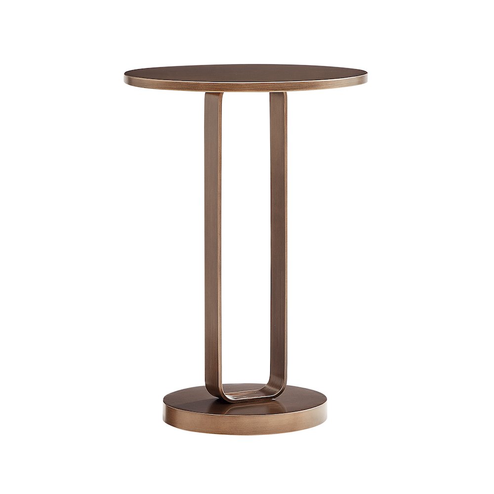 Tallulah Antique Bronze Round Accent Table