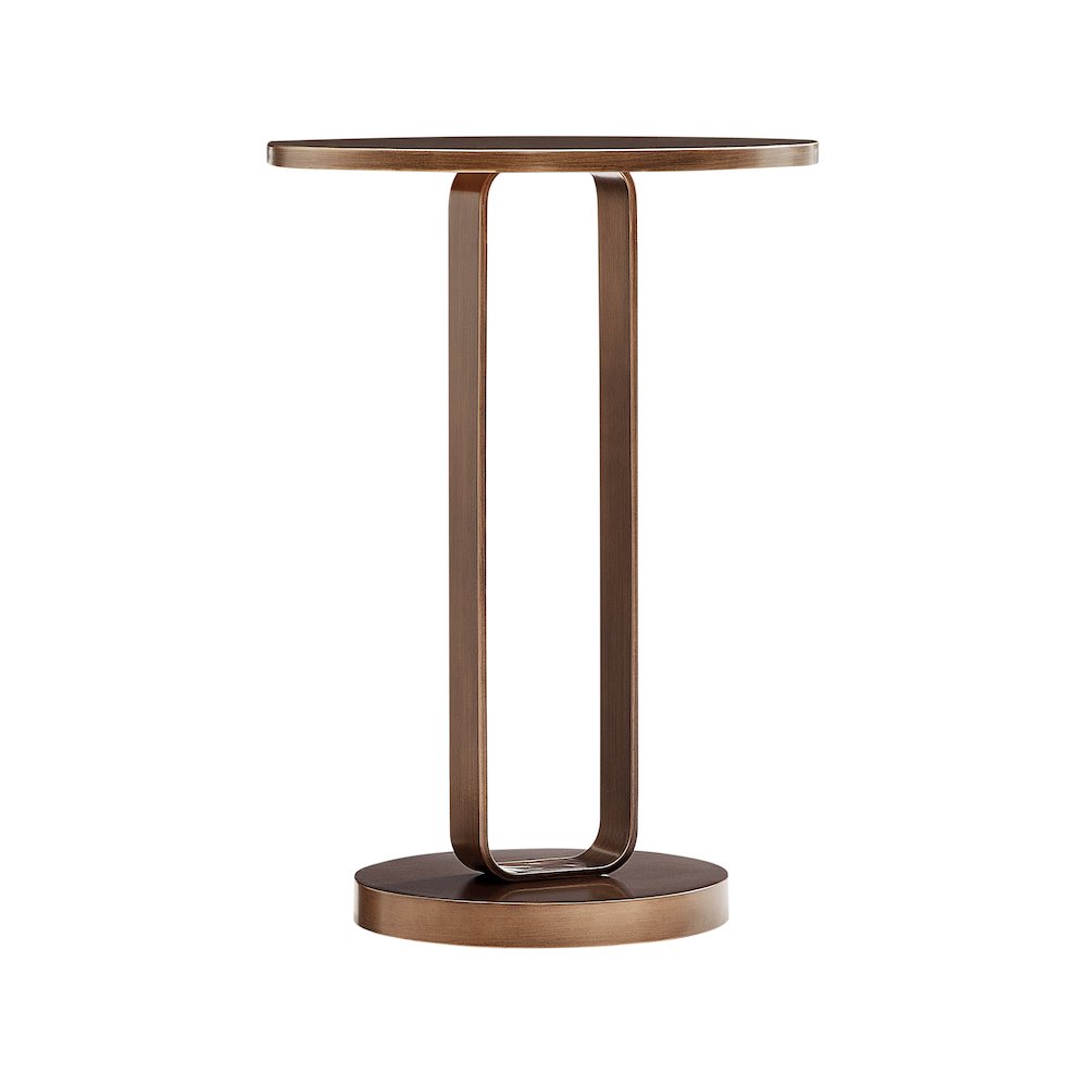 Tallulah Antique Bronze Round Accent Table