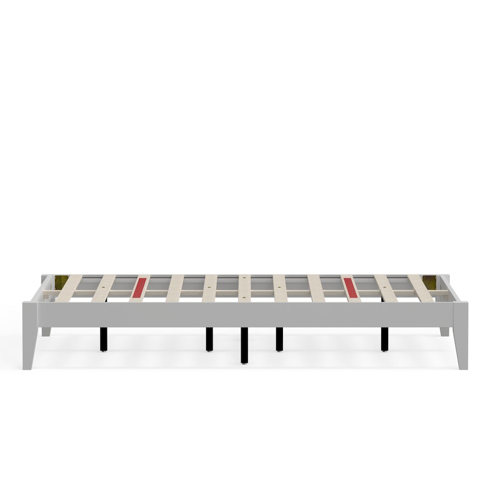 Serene Farmhouse Style Full Wood Bed Frame – White