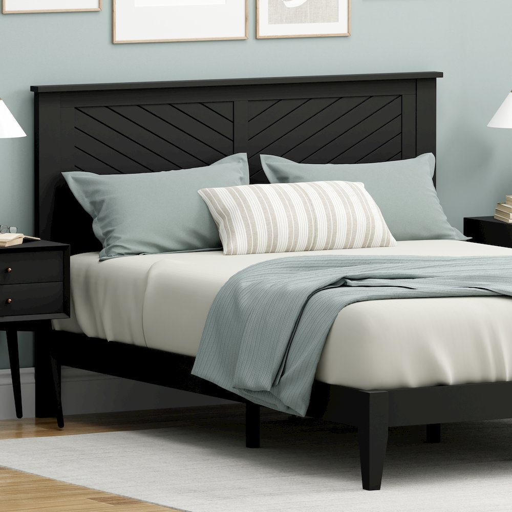 Prescott Solid Wood Queen Platform Bed