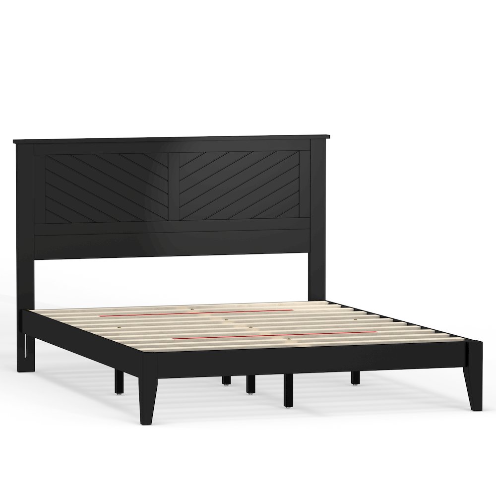 Prescott Solid Wood Queen Platform Bed