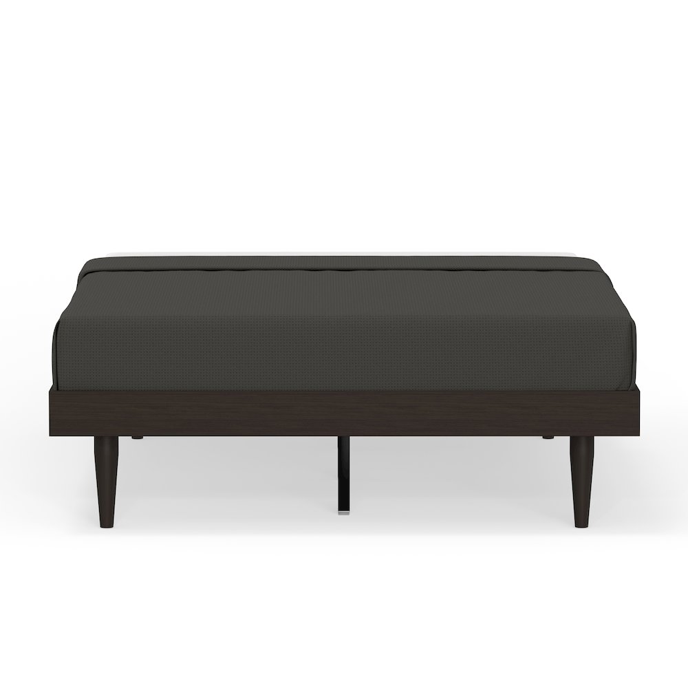 Sachse Full Solid Wood Platform Bed Frame Walnut