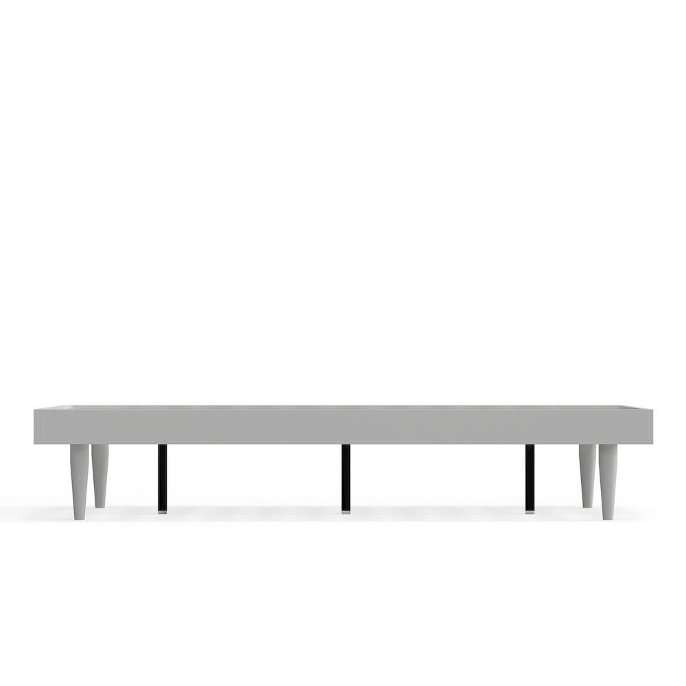 Sachse Full Solid Wood Platform Bed Frame White