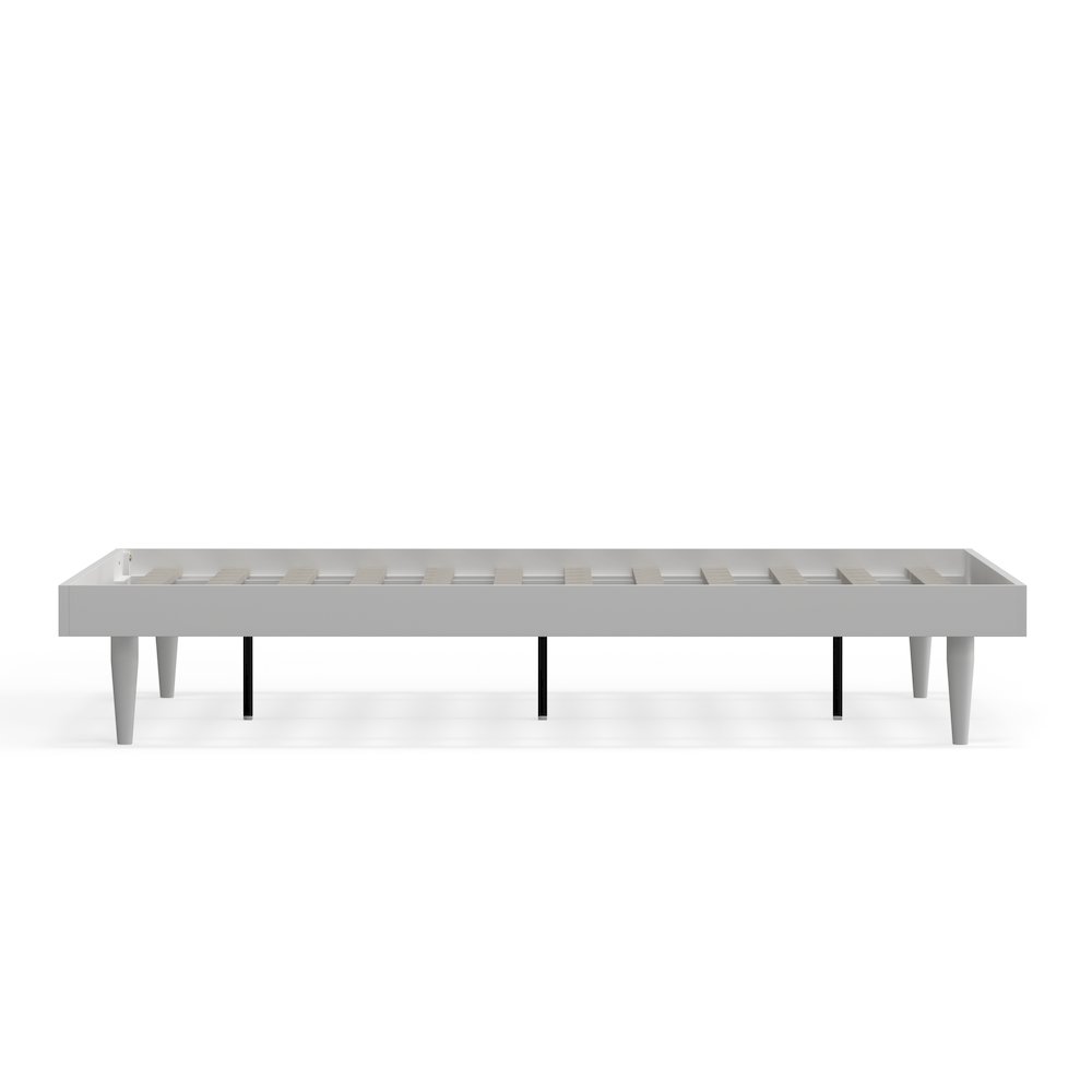 Sachse King Solid Wood Platform Bed Frame White