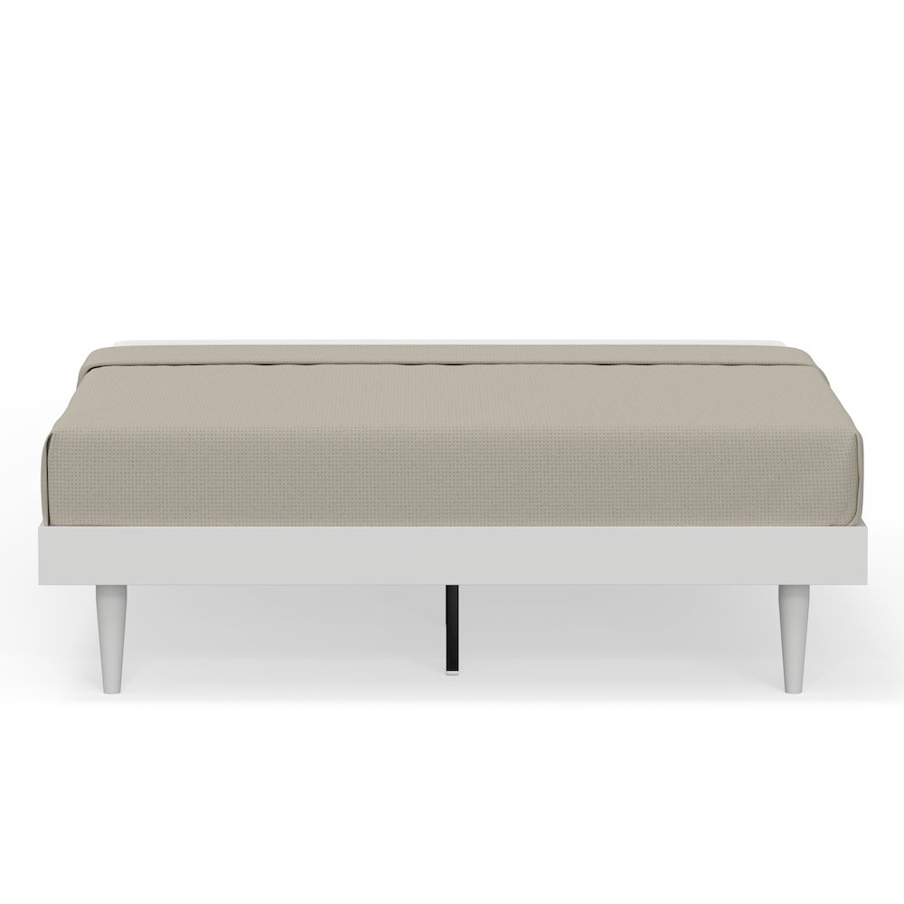 Sachse Queen Solid Wood Platform Bed Frame White