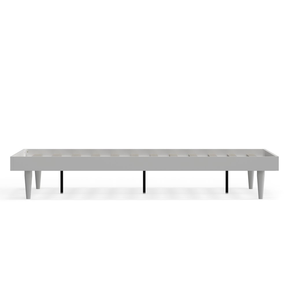 Sachse Queen Solid Wood Platform Bed Frame White