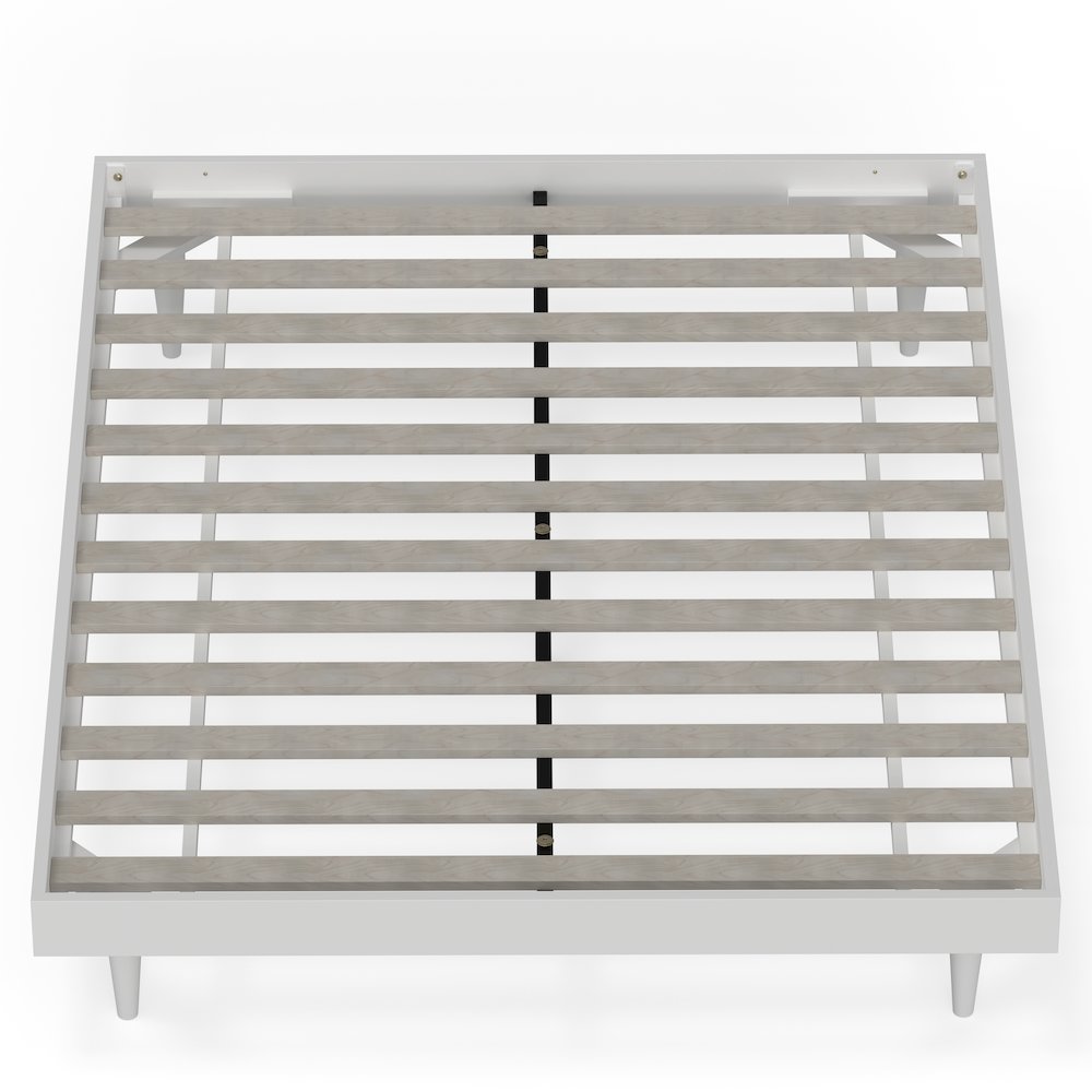 Sachse Queen Solid Wood Platform Bed Frame White