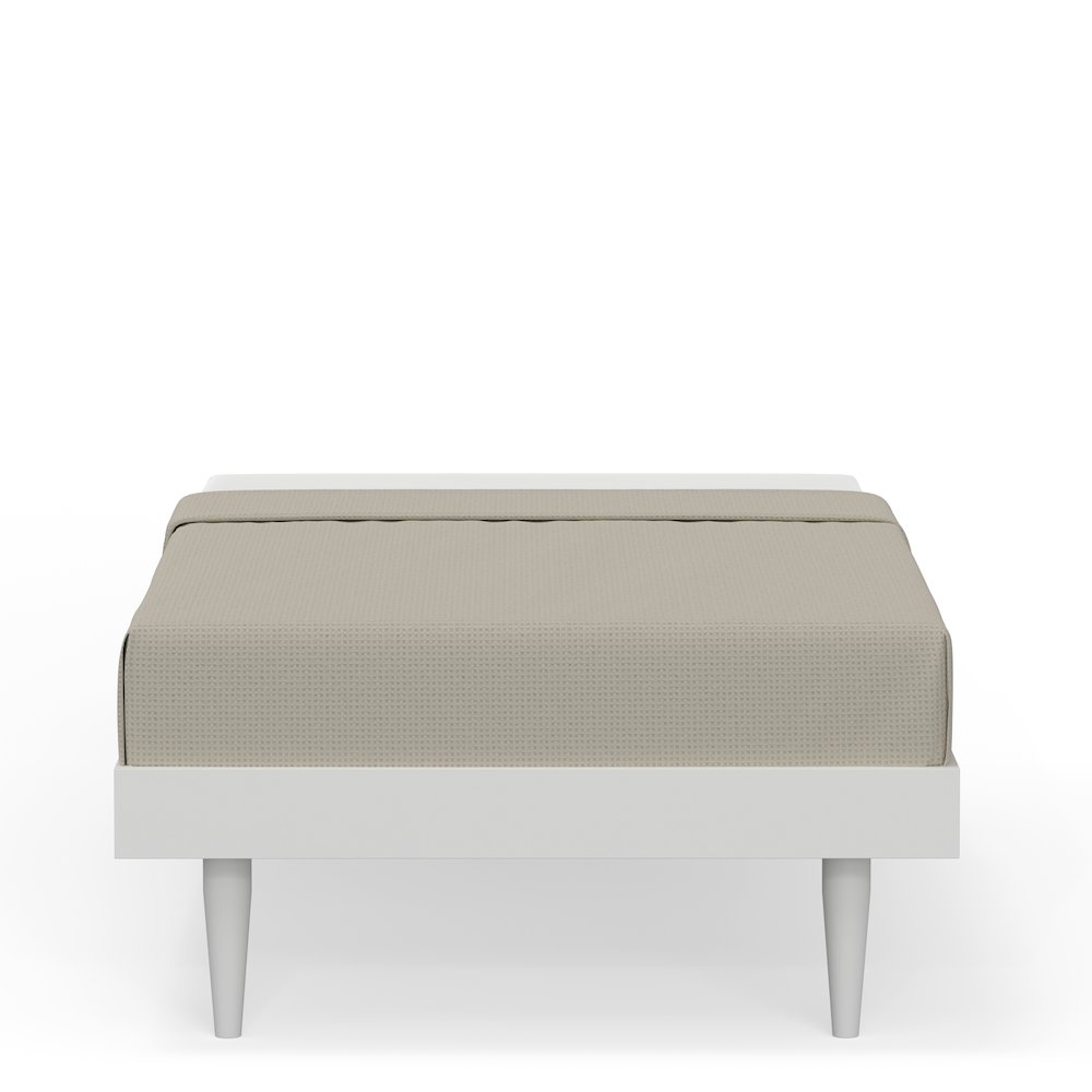 Sachse Twin Solid Wood Platform Bed Frame White