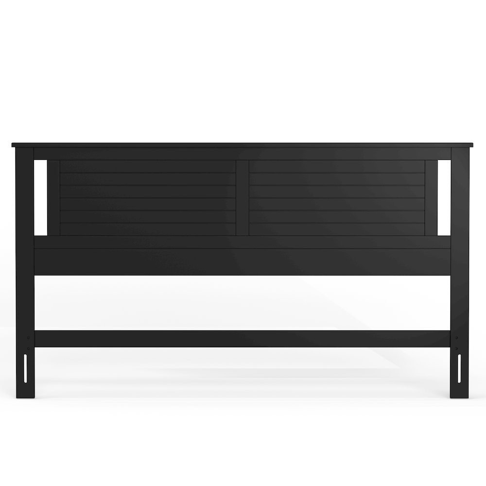 Amilly Solid Wood King Headboard with Horizontal Scoring