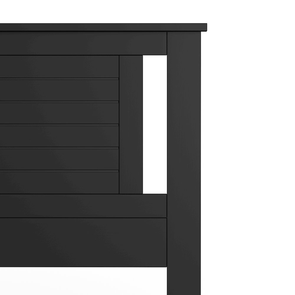 Amilly Solid Wood King Headboard with Horizontal Scoring