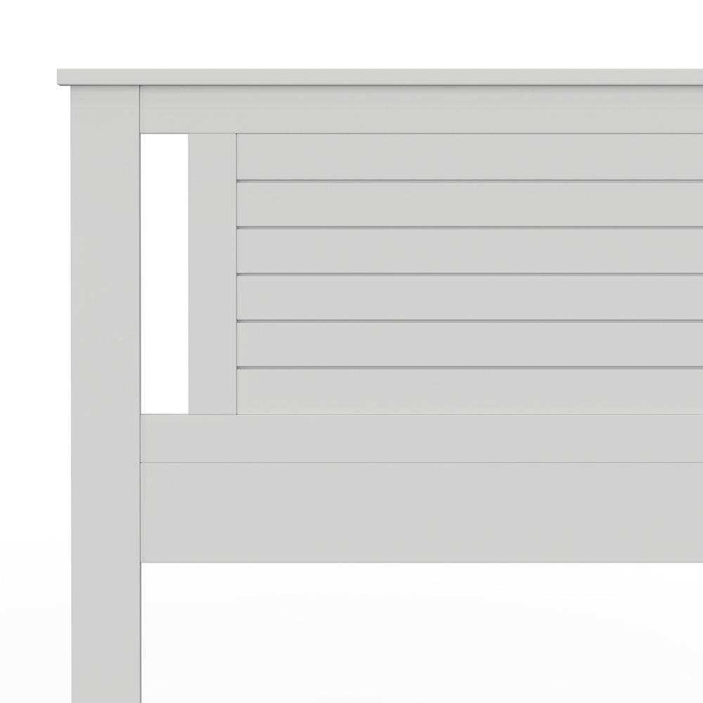 Amilly Solid Wood Queen Headboard with Horizontal Scoring