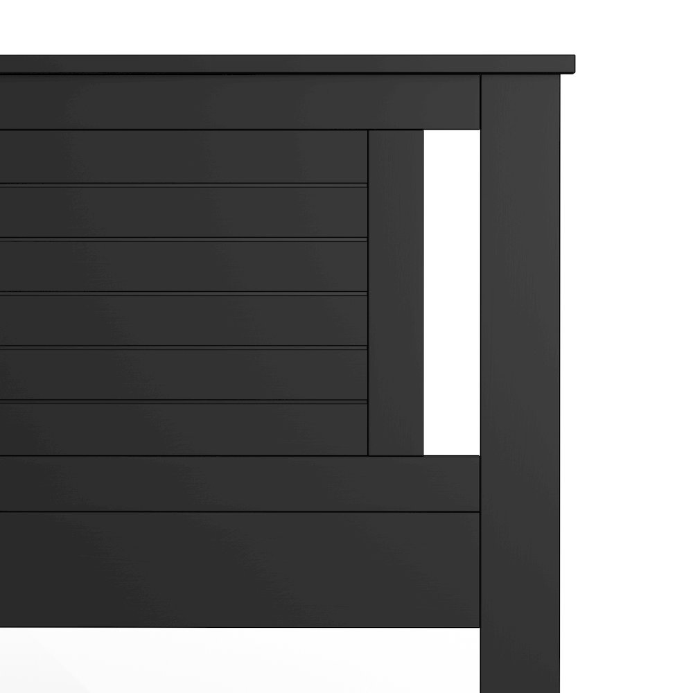 Amilly Solid Wood Queen Headboard with Horizontal Scoring