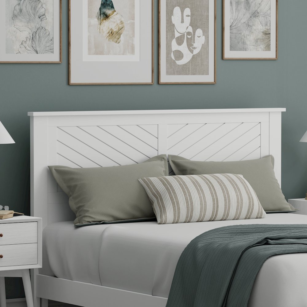 Corbie Solid Wood Queen Headboard with Chamfer