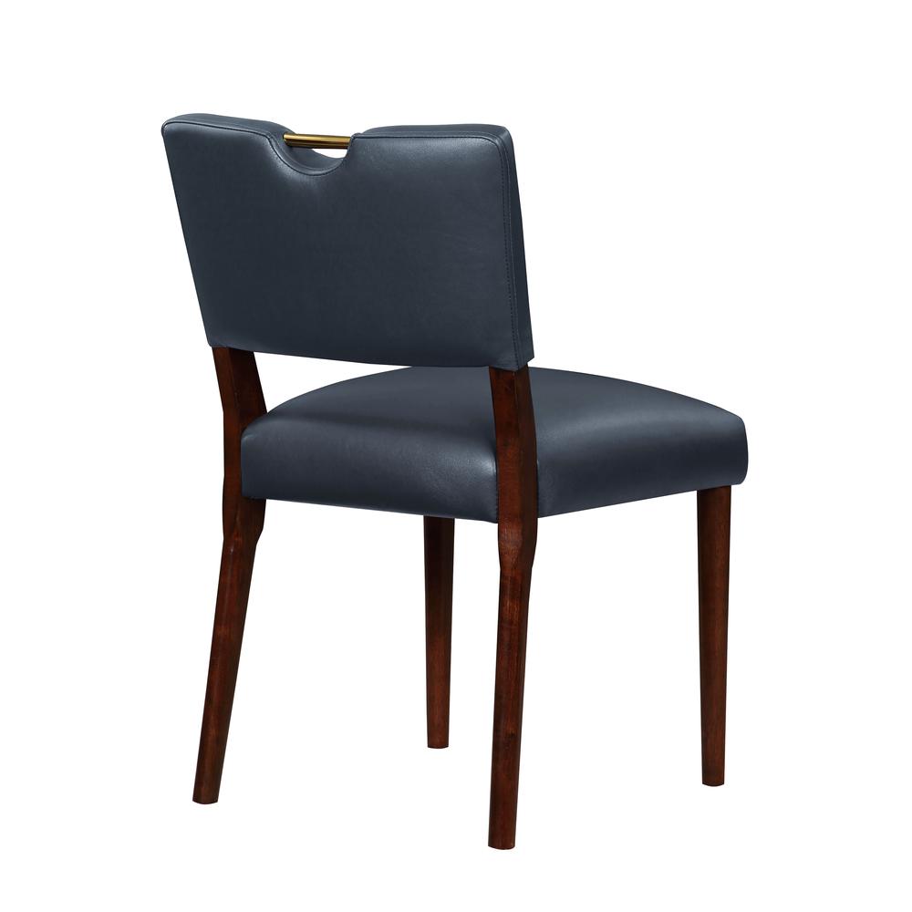 Bonito Midnight Blue Faux Leather Dining Chair – Set of 2