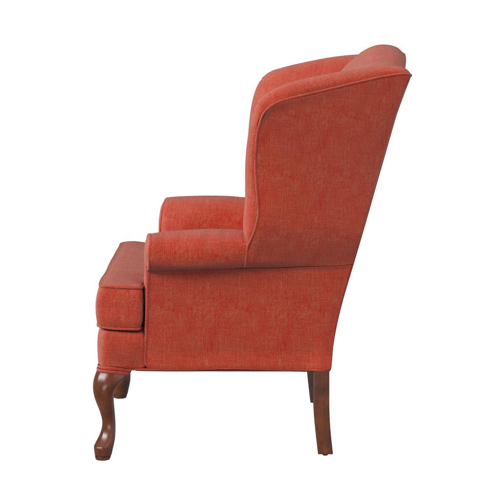 Crawford Coral Wing Back Chair