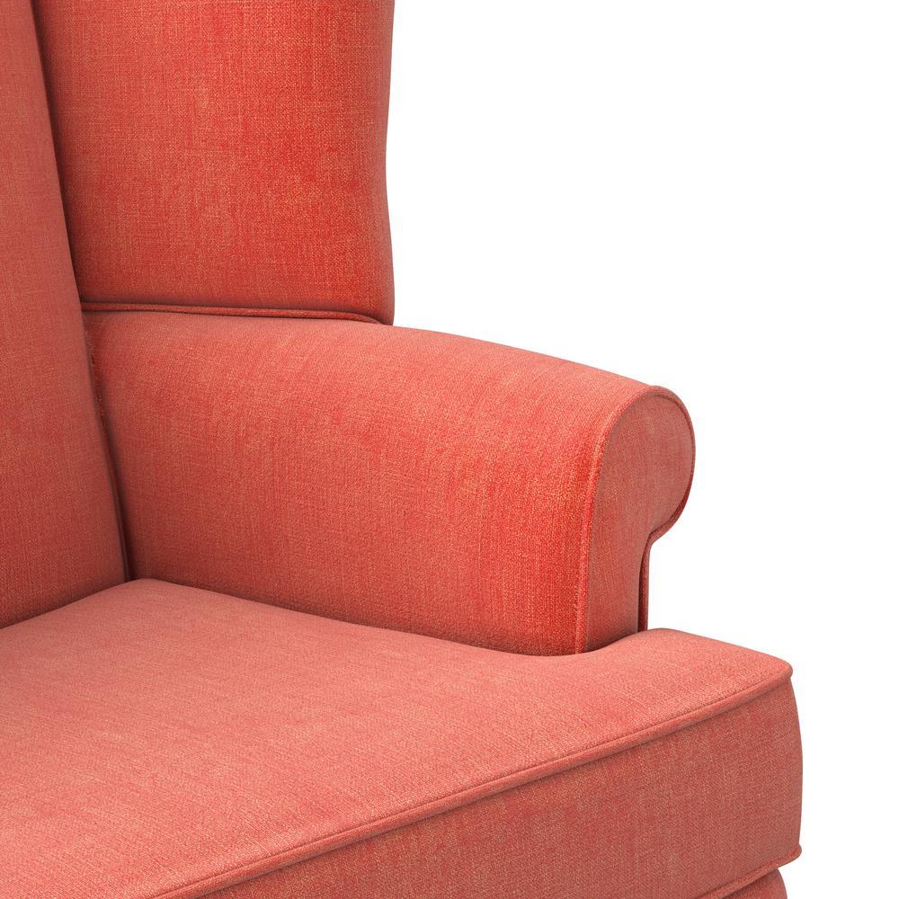 Crawford Coral Wing Back Chair