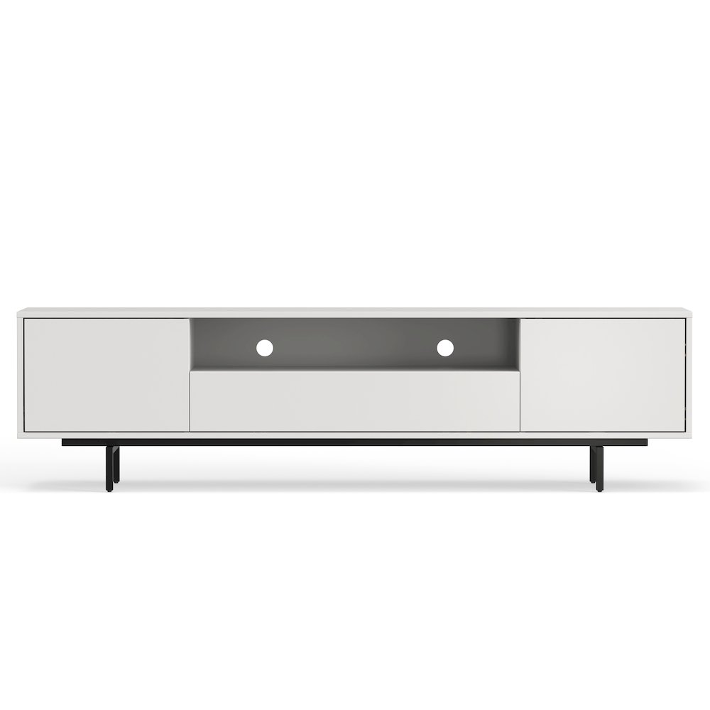 Avichi White Laminate 3 Door TV Console