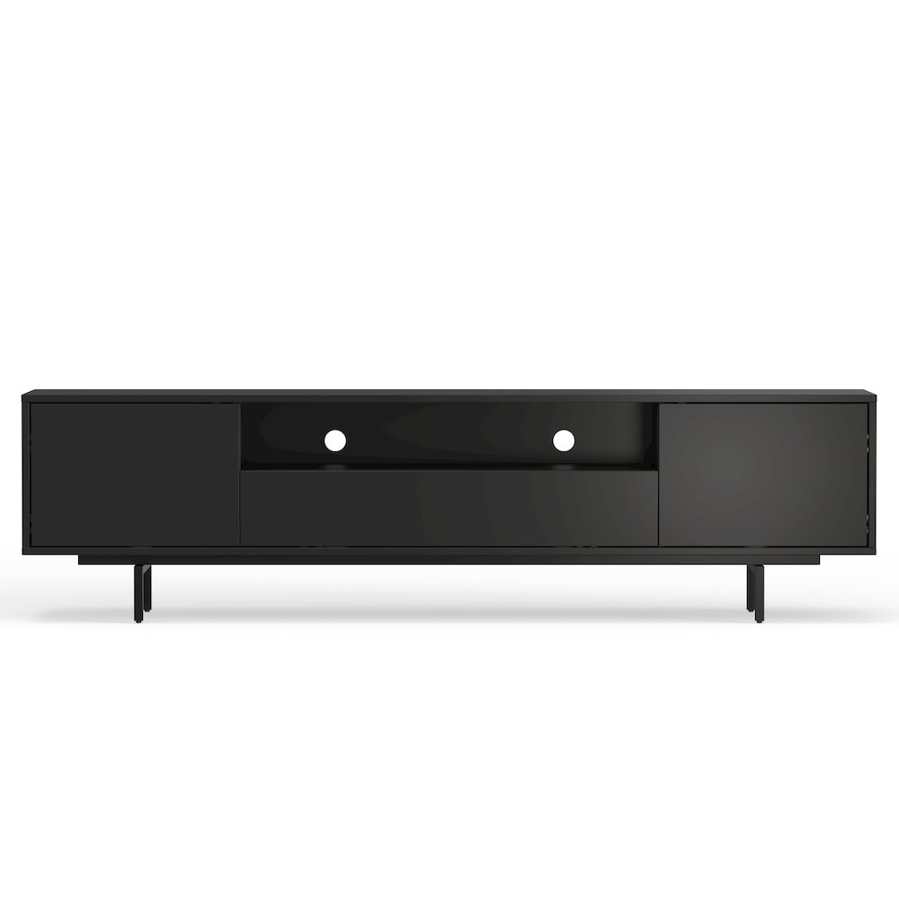 Avichi Black Laminate 3 Door TV Console
